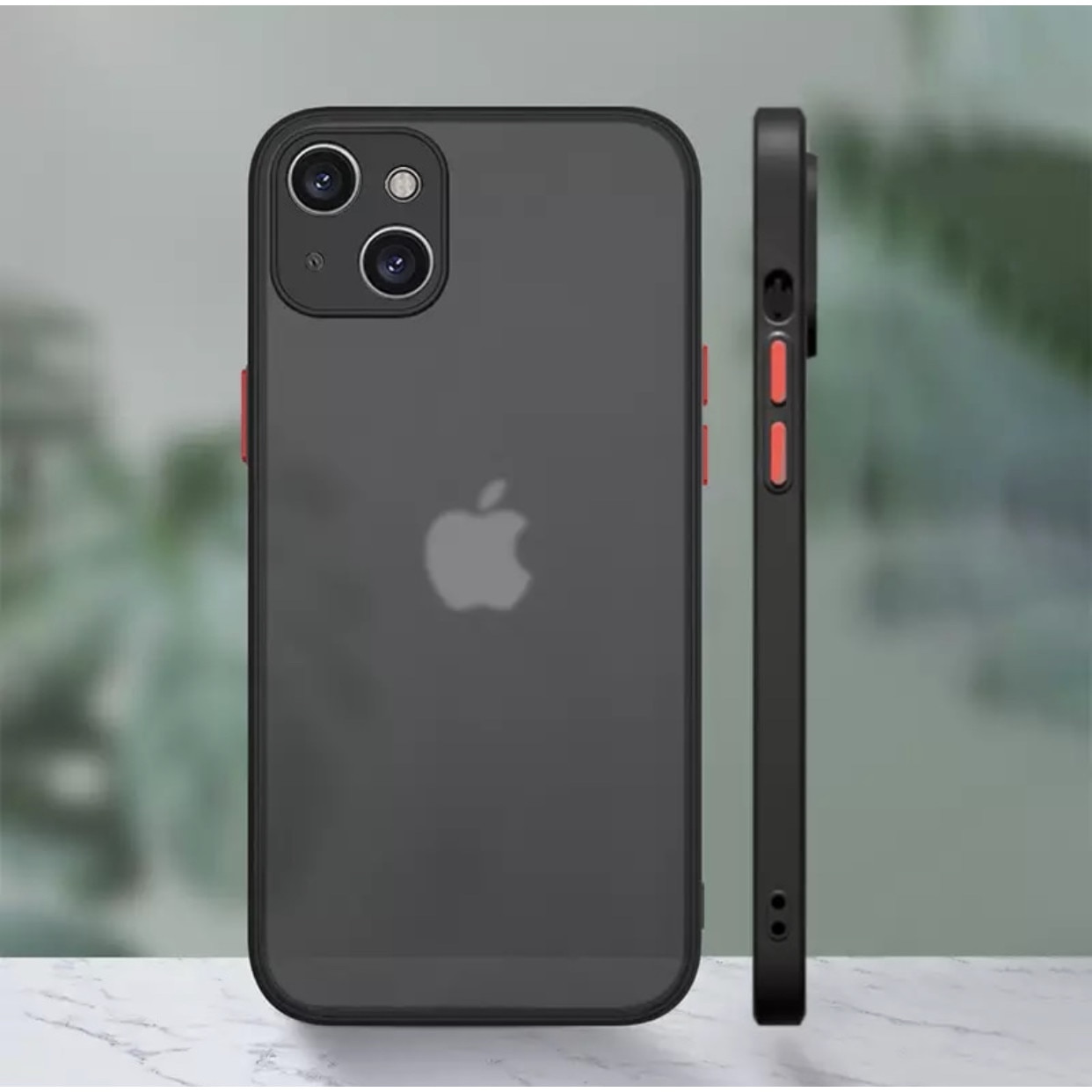 Husa Premium cu protectie la camere si finisaj mat, compatibila cu iPhone 13 / Negru