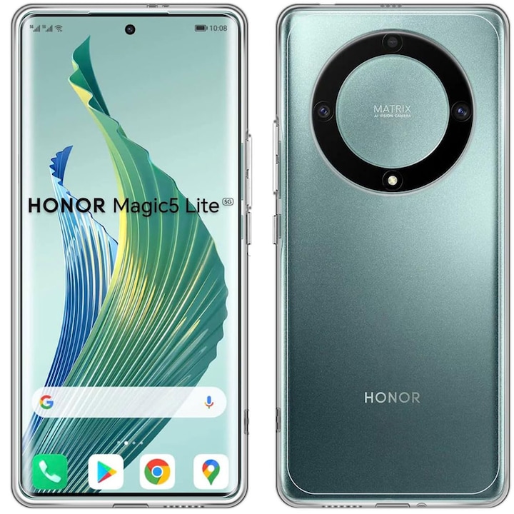 Husa pentru Honor Magic 5 Lite 5G Slim Anti-Shock, Transparent