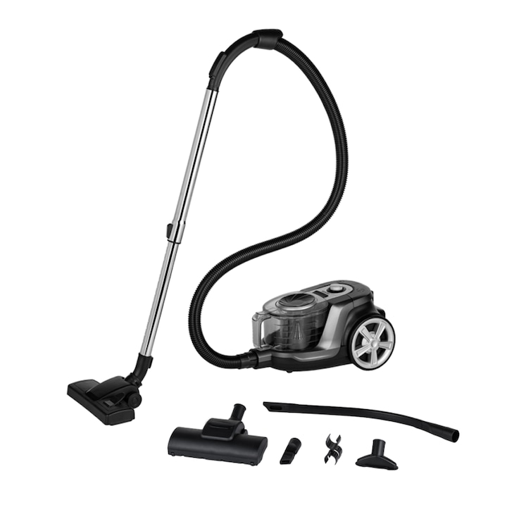 Aspirator fara sac, TESLA, AeroStar T700, clasa energetica AAA, Gri