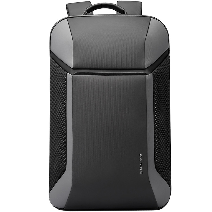 Rucsac laptop 15.6 inch, rezistent la apa, buzunar antifurt, sistem fixare pe valiza, deschidere ampla BANGE, BG7710GY, Gri