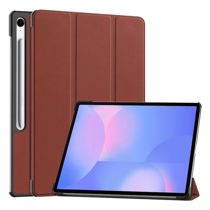 Husă pentru tabletă, roșie, 360° protecție, design elegant, Galaxy Tab S10 FE Plus