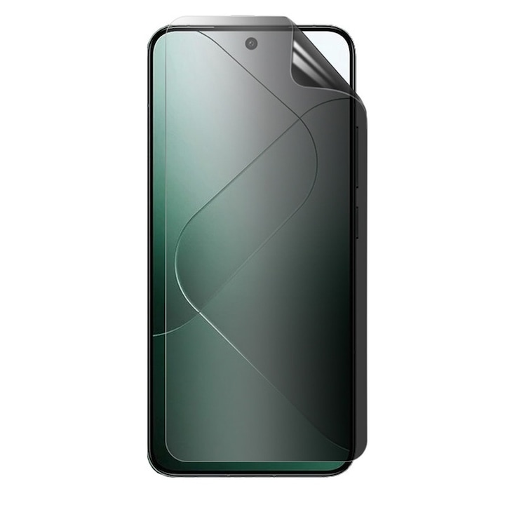 Folie Privacy Silicon Ecran pentru Xiaomi Redmi Note 14 Pro, Silicon Hydrogel, Flexible Hydro-Crystal, Protectie Completa, Full Glue, Instalare usoara, Set complet pentru Instalare