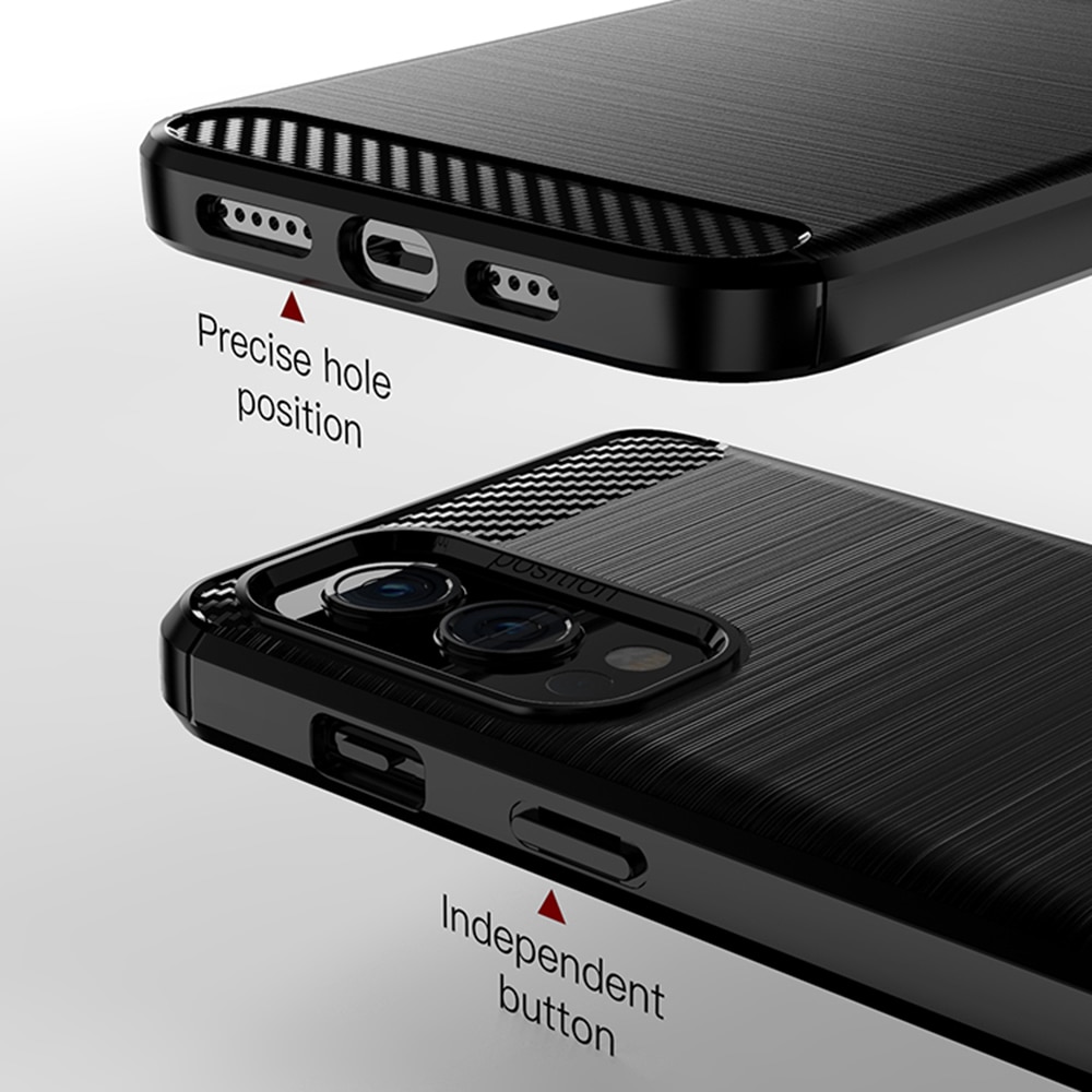 Husa telefon pentru Oneplus Nord 2 5G, TPU Carbon, Techsuit, negru