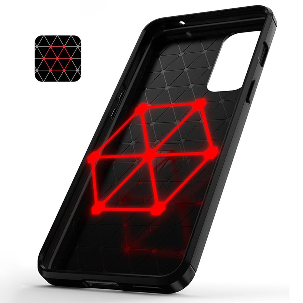 Husa telefon pentru Oneplus Nord 2 5G, TPU Carbon, Techsuit, negru