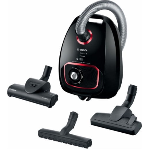 Aspirator cu sac Bosch BGLS4POW2 ProPower, Negru, 850 W, 4 l, filtru Hepa