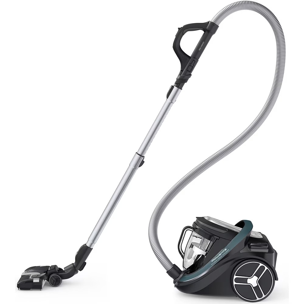 Aspirator fara sac Rowenta Silence Force Cyclonic Effitech RO7961EA, 2.5 L, 500 W, Negru/Verde