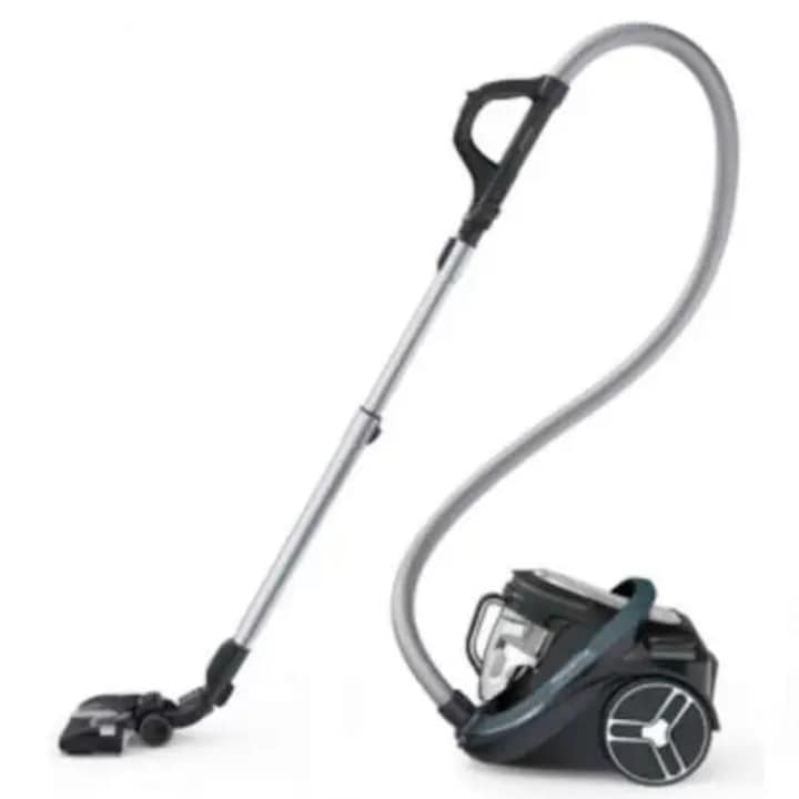Aspirator fara sac Rowenta Silence Force Cyclonic Effitech RO7961EA, 2.5 L, 500 W, Negru/Verde