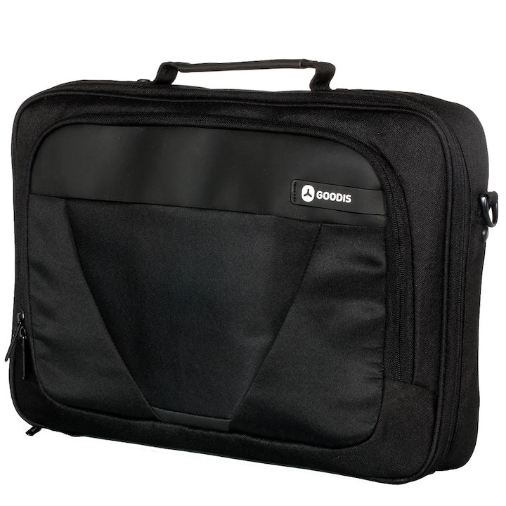 Geanta laptop Goodis Clamshell, 16", Negru