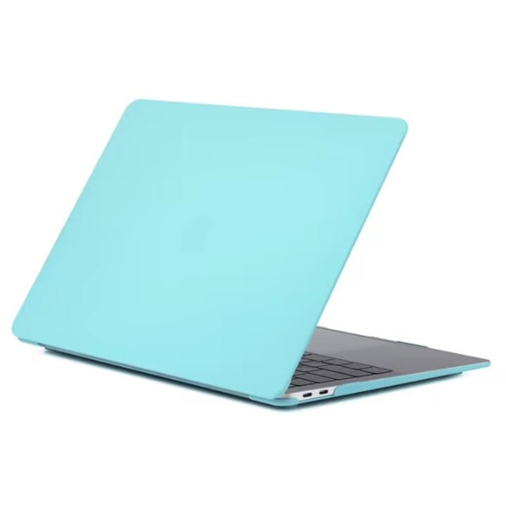 Carcasa de protectie, Compatibila cu Macbook Air 13.6 inch, Ultra-Slim, Turcoaz