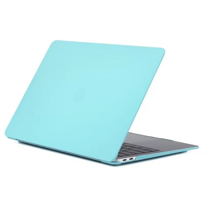 Carcasa de protectie, Compatibila cu Macbook Air 13.6 inch, Ultra-Slim, Turcoaz
