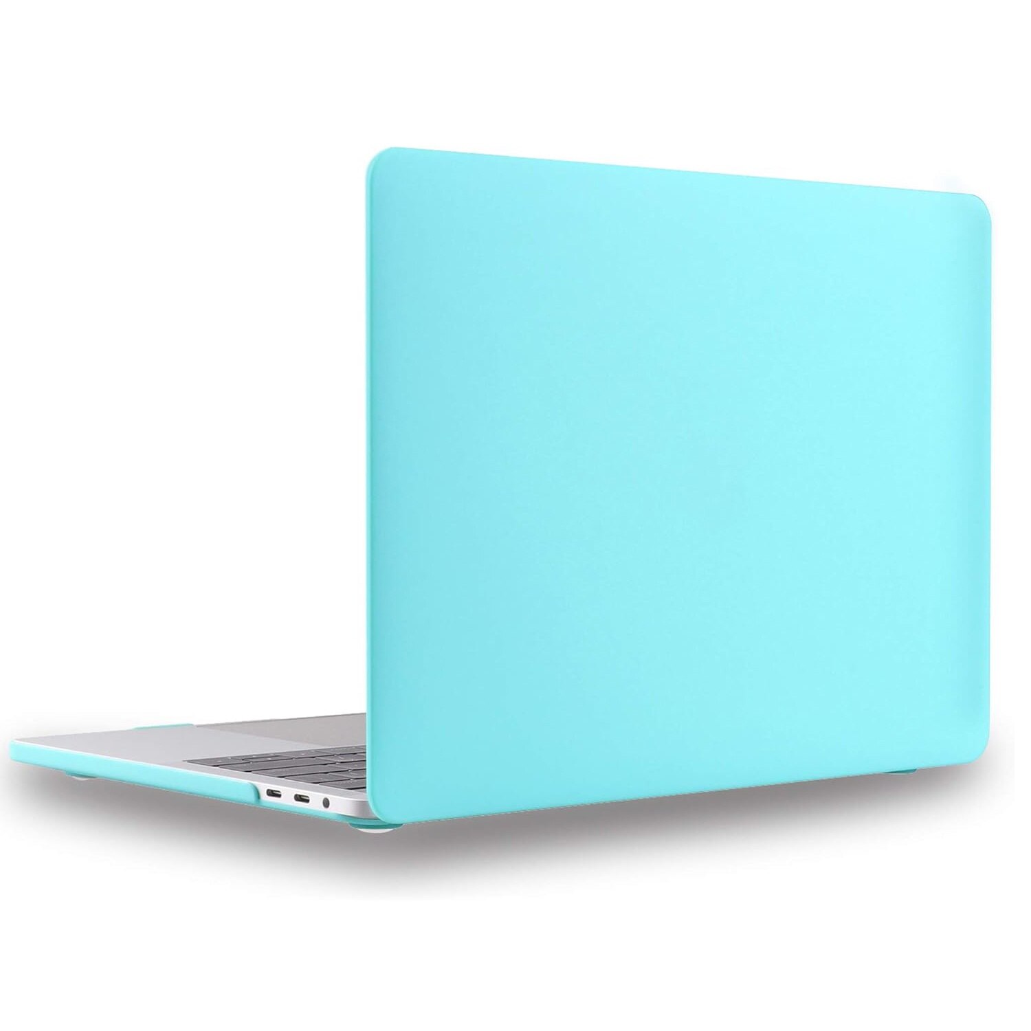 Carcasa de protectie, Compatibila cu Macbook Air 13.6 inch, Ultra-Slim, Turcoaz