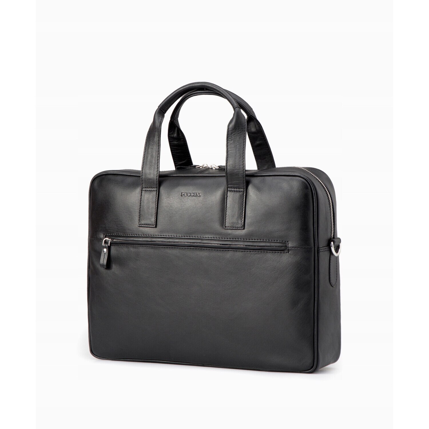 Geanta laptop, Puccini, Negru