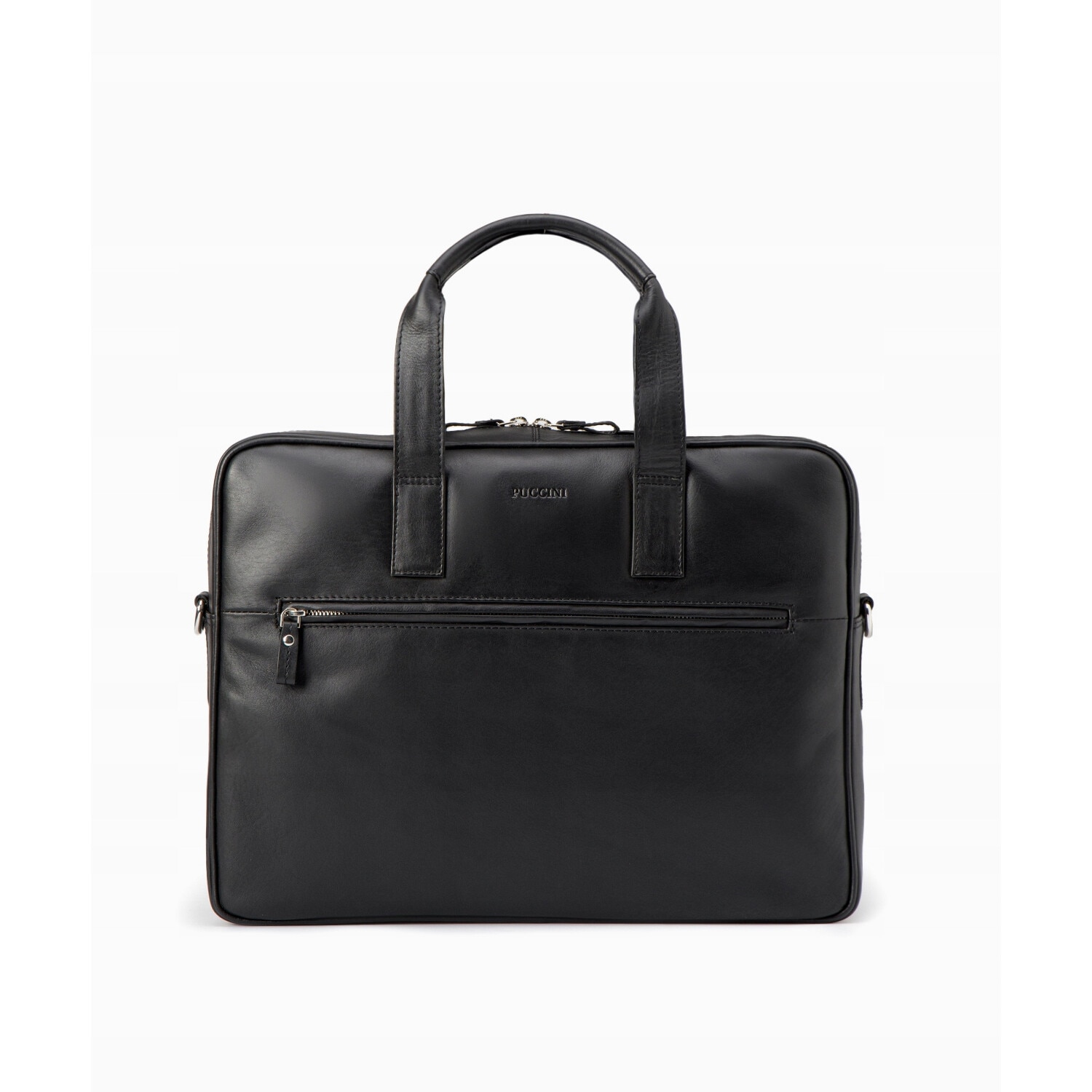 Geanta laptop, Puccini, Negru