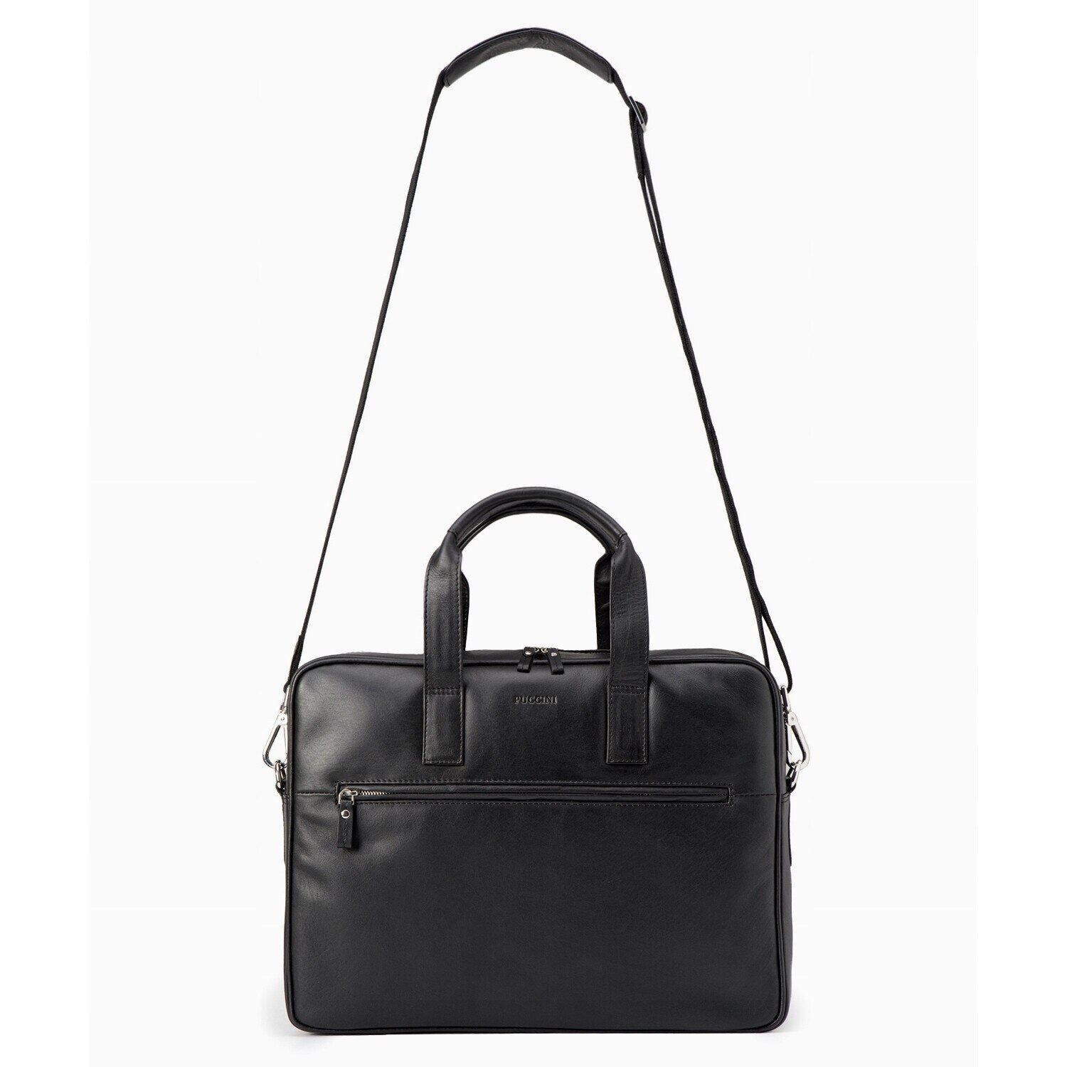 Geanta laptop, Puccini, Negru