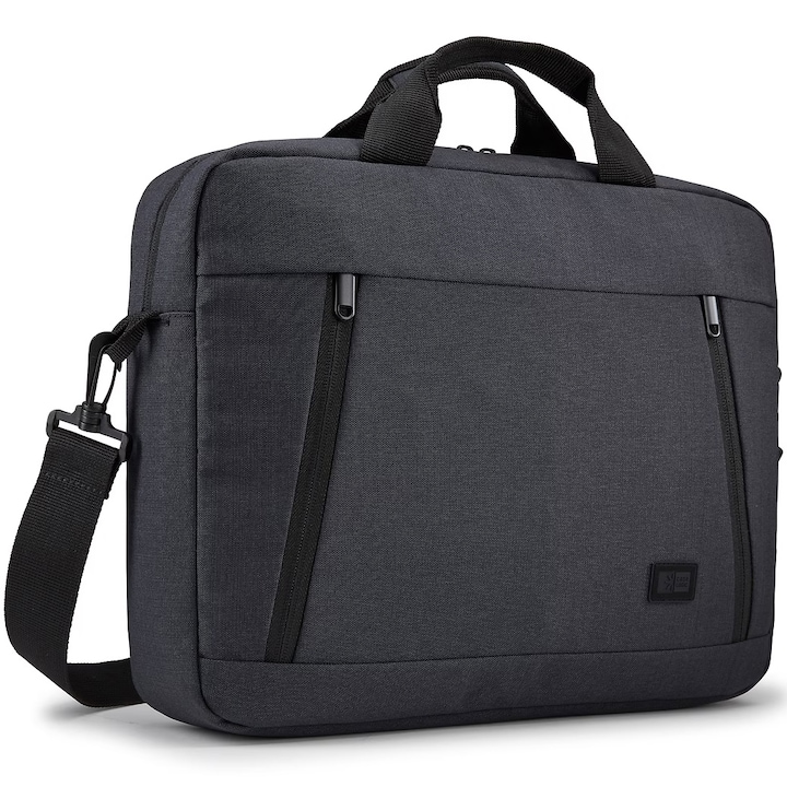 Geanta Case Logic,pentru notebook de max. 14 ", 1 compartiment, buzunar frontal x 2, waterproof, poliester, negru