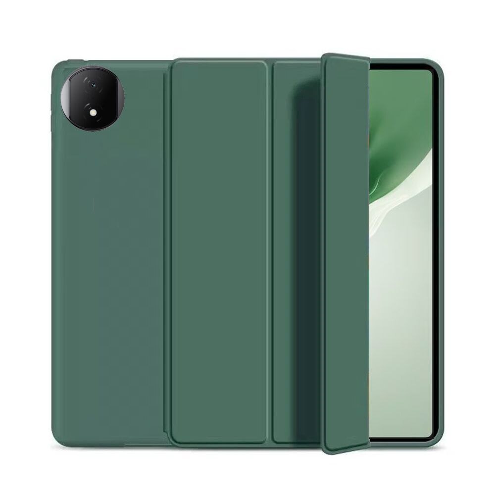 Husa Ultra Slim pentru Honor Magic Pad 2, 12.3" - Silicon TPU, Smart Cover - Verde Marin
