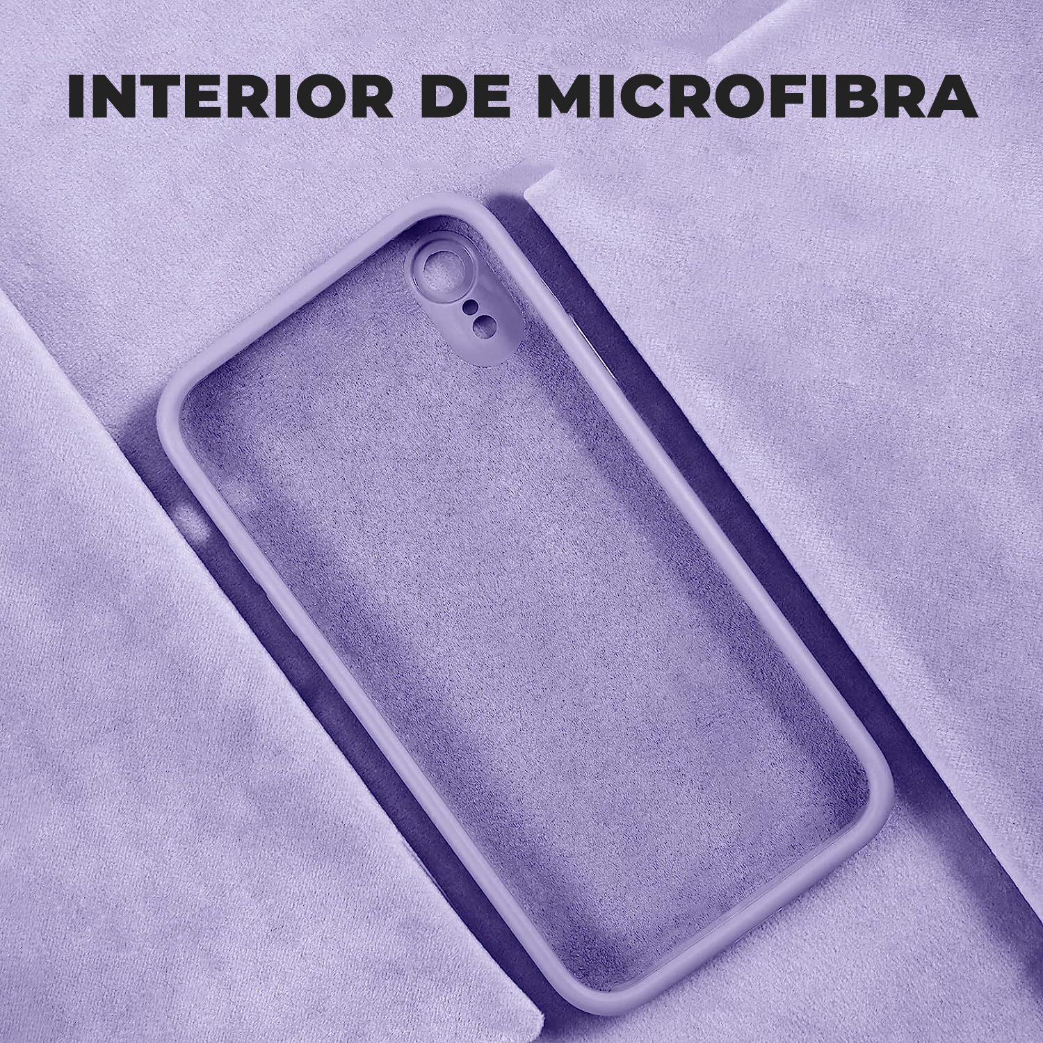 Husa Daden® Soft Silicone compatibila cu iPhone XR, Interior din Microfibra, Protectie sporita, Mov