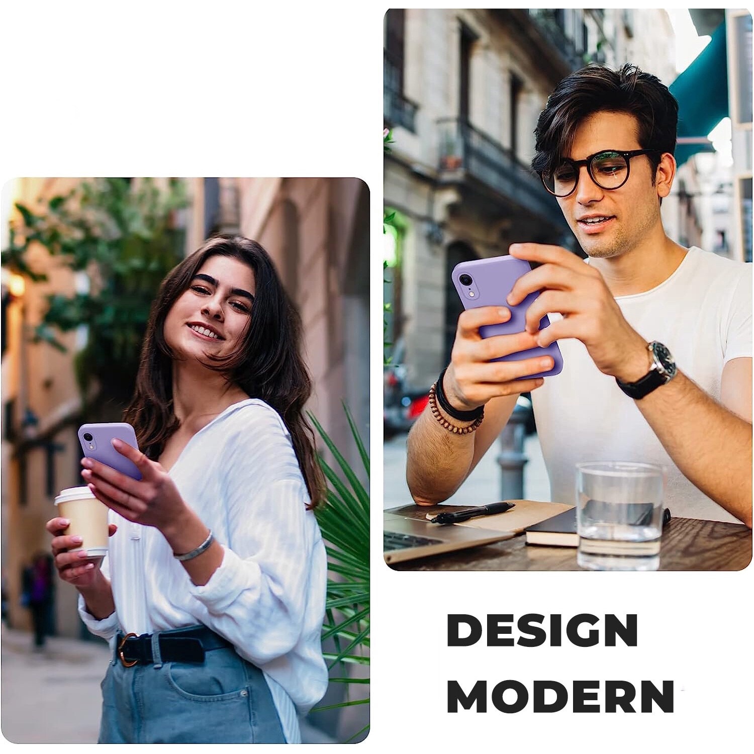 Husa Daden® Soft Silicone compatibila cu iPhone XR, Interior din Microfibra, Protectie sporita, Mov