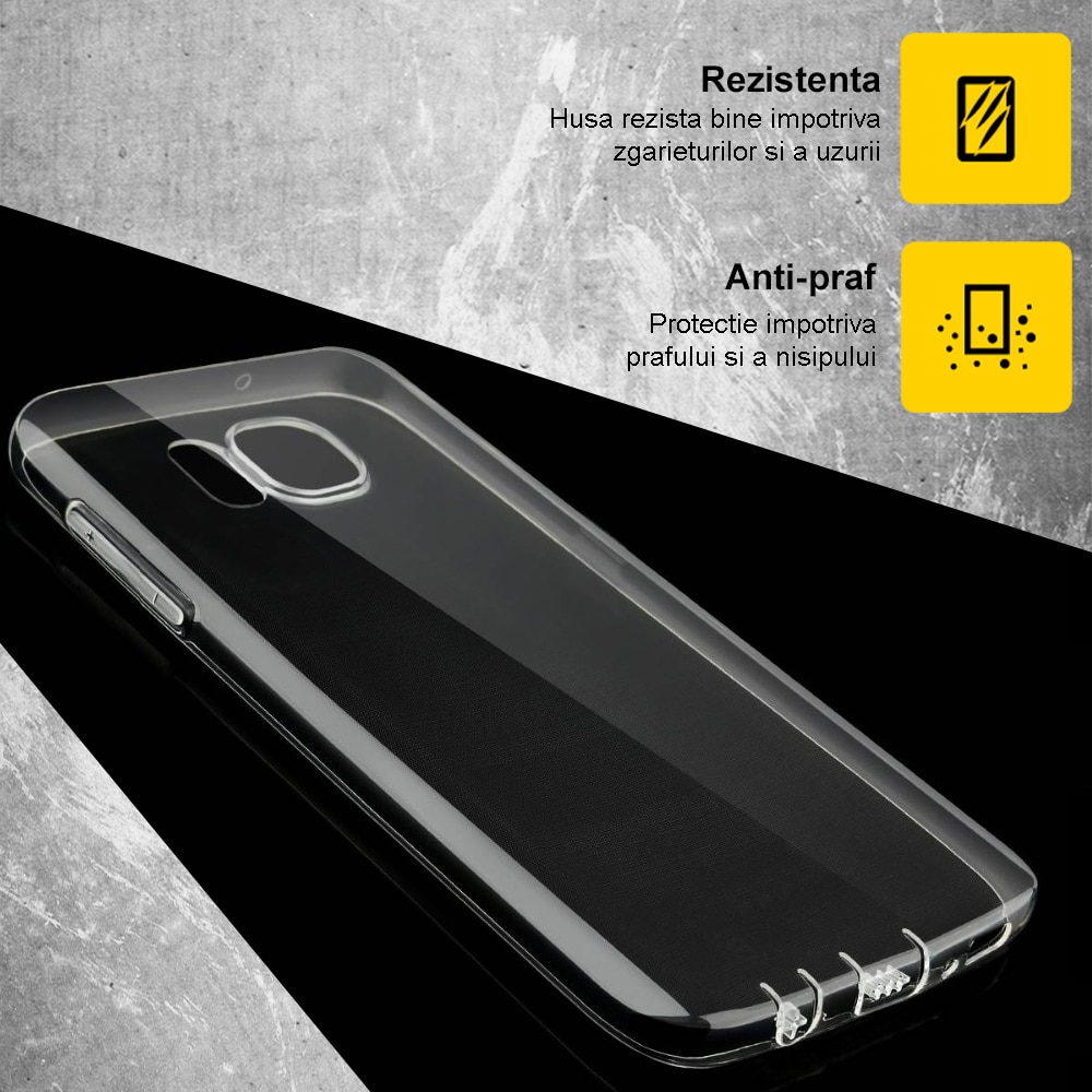 Husa de protectie ultra slim pentru Samsung Galaxy S21 FE, 0.5mm, Transparent