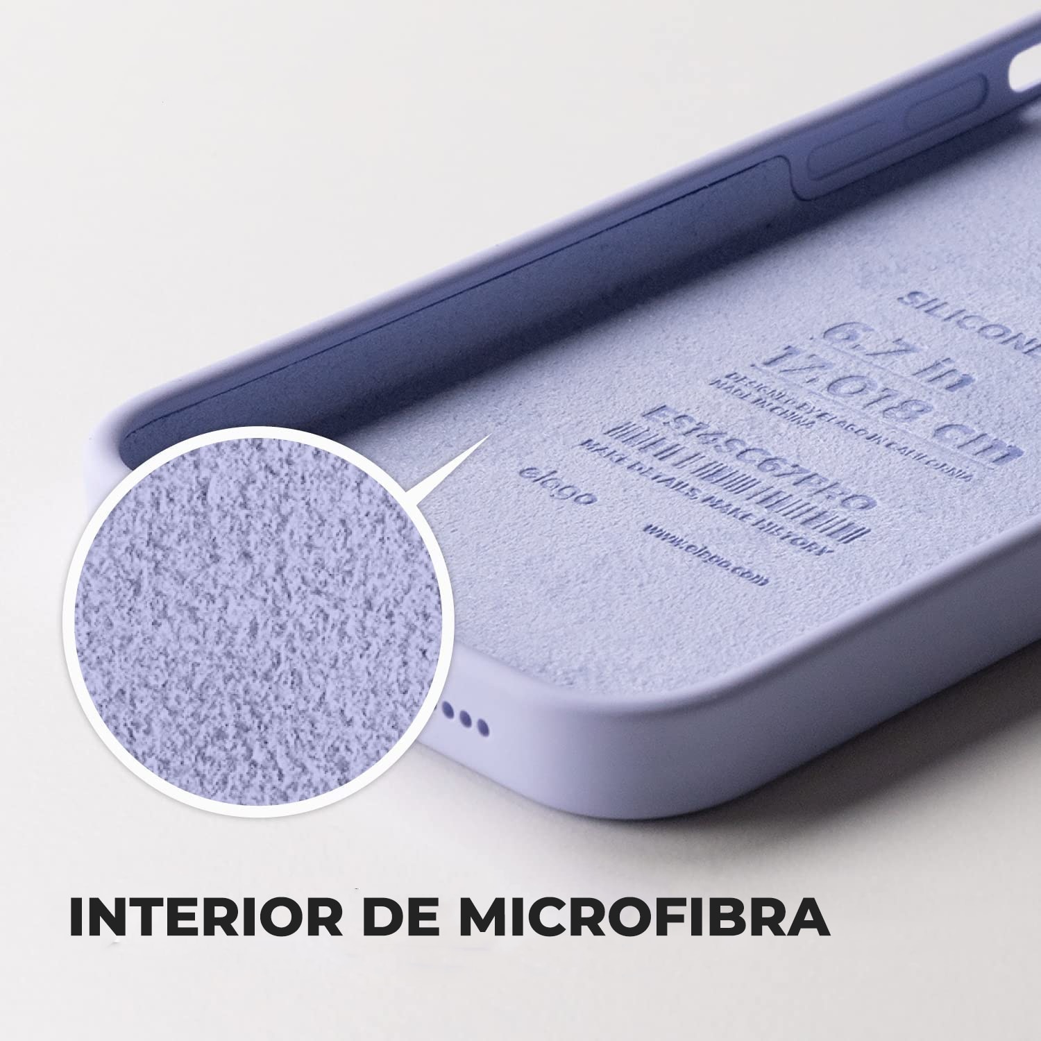 Husa pentru iPhone 16 Pro DaDen®, Ultra Slim, Silicon, Calitate Premium, Interior din microfibra, Mov