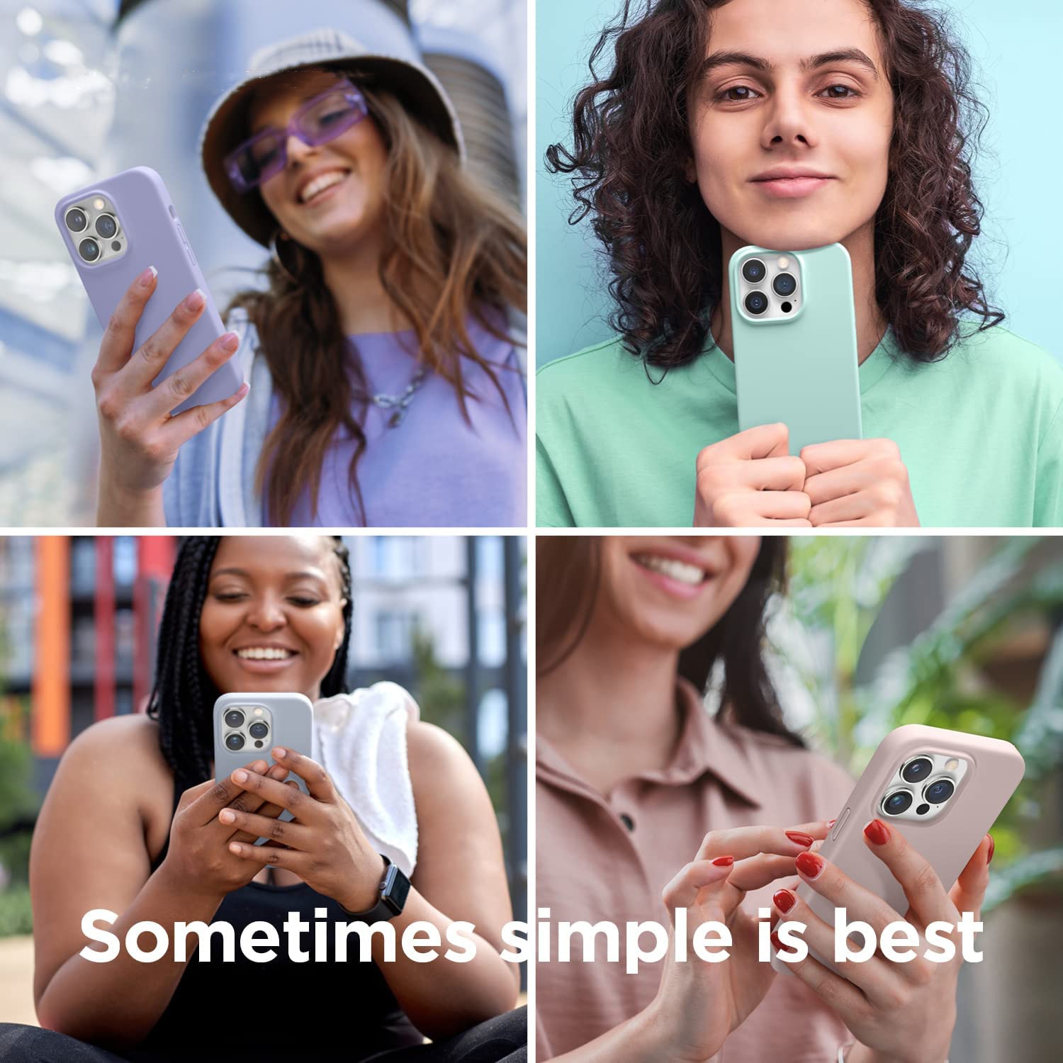 Husa pentru iPhone 16 Pro DaDen®, Ultra Slim, Silicon, Calitate Premium, Interior din microfibra, Mov