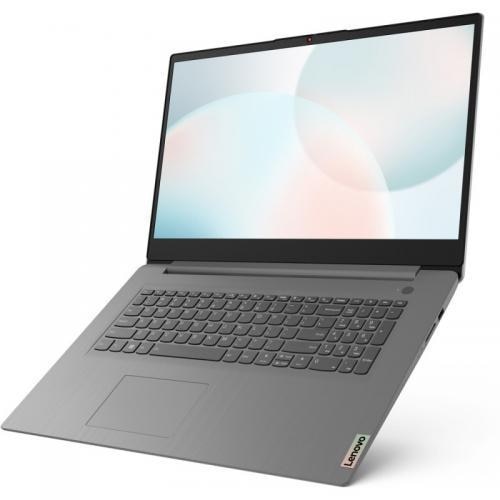 Laptop Lenovo IdeaPad 3, 17.3" HD+, AMD Ryzen™ 5 5625U pana la 4.3 GHz, 8 GB RAM DDR4 3200, 512 GB SSD, AMD Radeon Graphics, Free Dos, Arctic Grey 512 GB