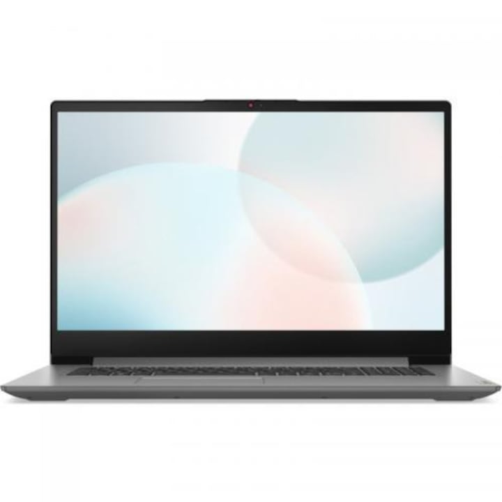 Laptop Lenovo IdeaPad 3, 17.3" HD+, AMD Ryzen™ 5 5625U pana la 4.3 GHz, 8 GB RAM DDR4 3200, 512 GB SSD, AMD Radeon Graphics, Free Dos, Arctic Grey 512 GB