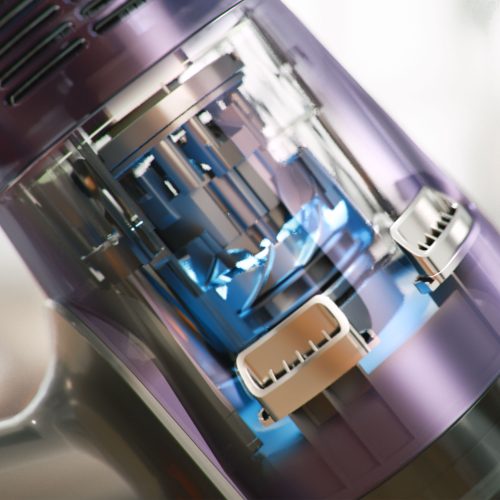 Aspirator vertical 2 in 1, Rohnson M19 Mamba Force 2, motor BLDC, 415 W, 200 AW, 29.6 V, 78d B, cyclone, 0.6 L, 32 kPa, senzor de praf, autonomie 60 min