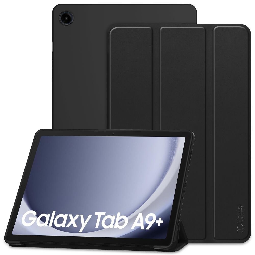 Husa Tech-Protect Smartcase compatibila cu Samsung Galaxy Tab A9 Plus 11 inch Black