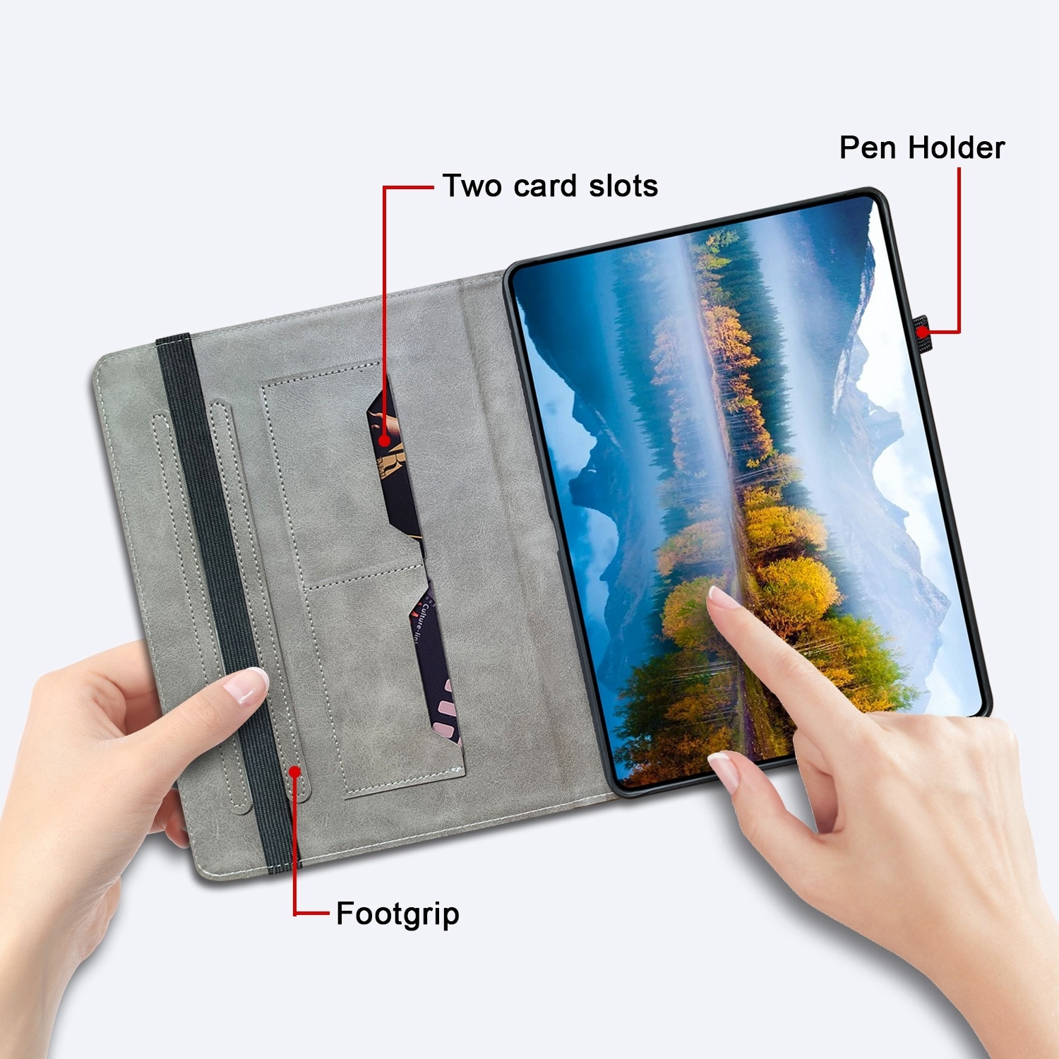 Husa tableta pentru Amazon Kindle Paperwhite 12th Gen 2024, piele pictata cu textura cristal, design cu bujori mov