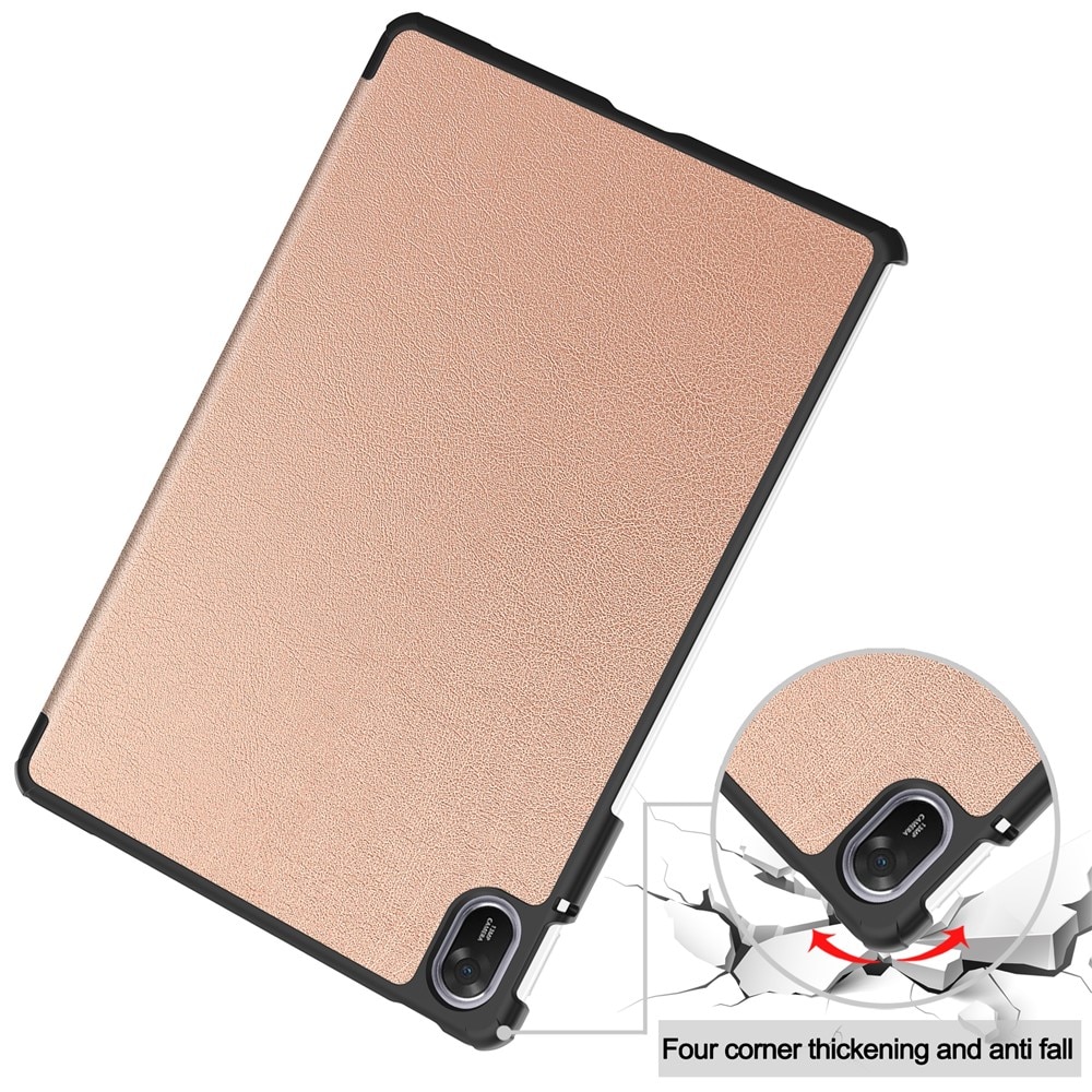 Husa tableta pentru Huawei MatePad 11.5 (2025), SKYDDAR INNOVATION, cu suport Multi-Unghi si functie Sleep/Wake, FoldPro, Roz, set cu sticker