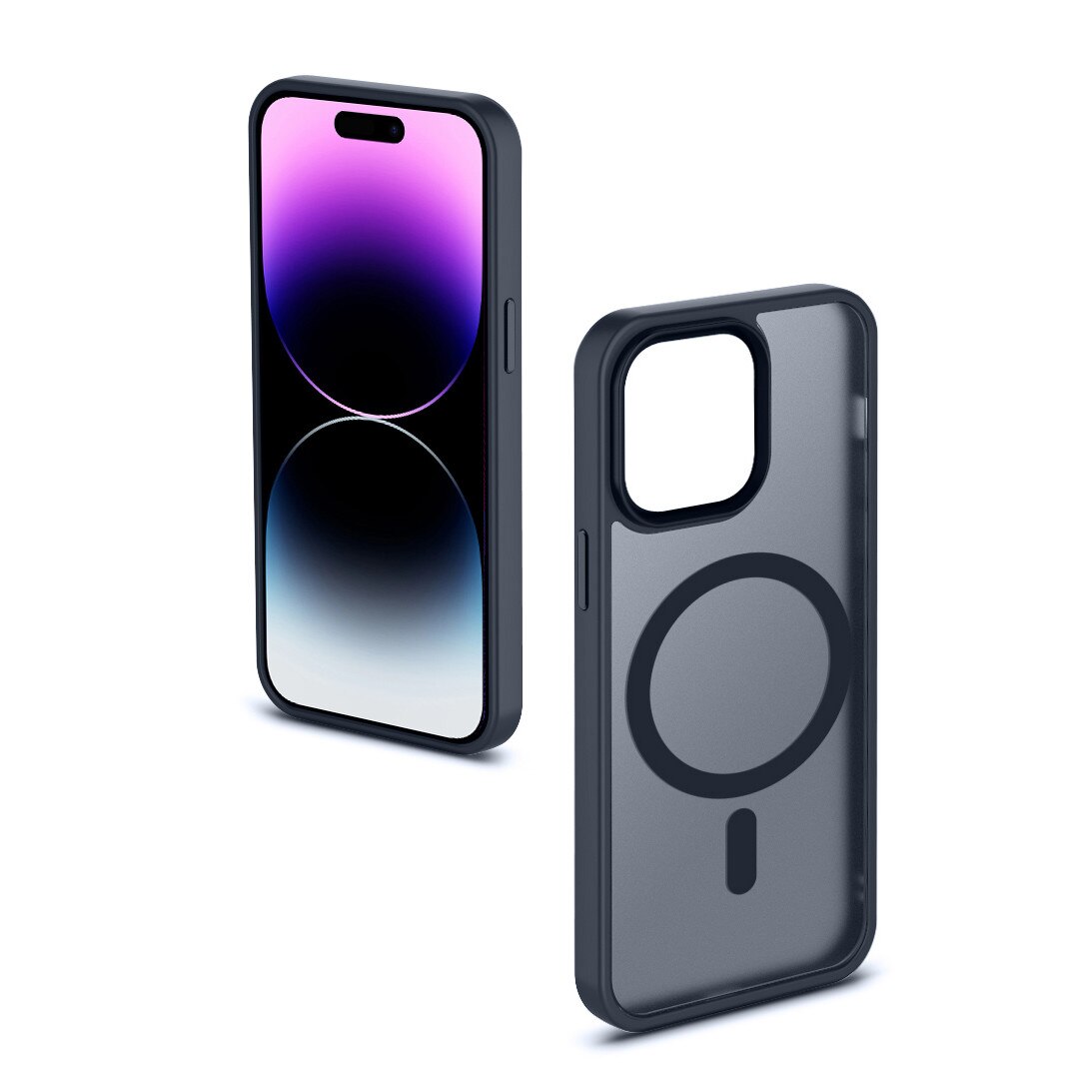 Husa de Protectie, Compatibila Apple iPhone 14 Pro Max, Doctor Shield Fantom, MagSafe - Albastru