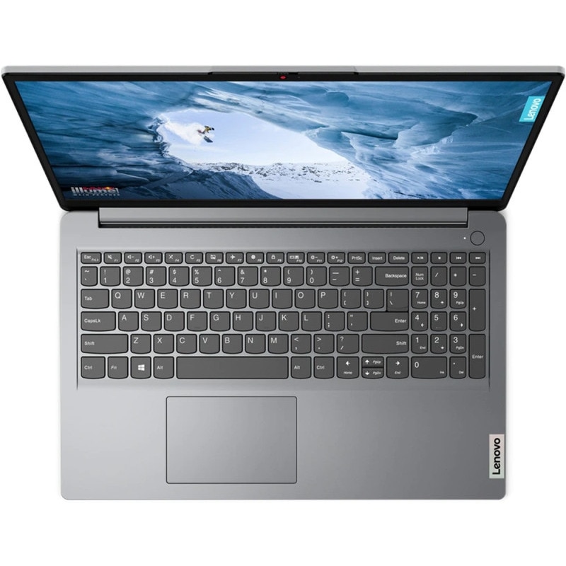 Laptop Lenovo IdeaPad 1 cu procesor Intel® Celeron® Processor N4020, dual core, 15.6", HD, 8GB DDR4, 1TB SSD, Intel® UHD Graphics 600, No OS, Cloud Grey