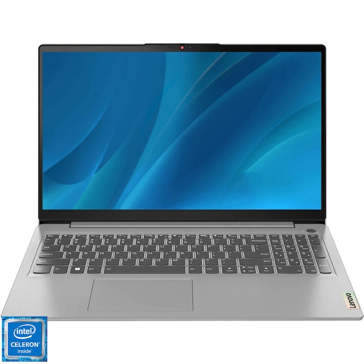 Laptop Lenovo IdeaPad 1 cu procesor Intel® Celeron® Processor N4020, dual core, 15.6", HD, 8GB DDR4, 1TB SSD, Intel® UHD Graphics 600, No OS, Cloud Grey