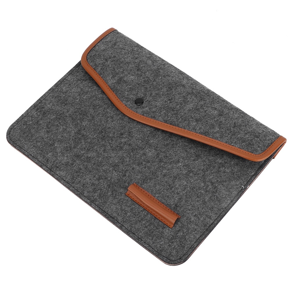Geanta laptop din lana, BGHYHYHI, gri, 11", 24x34x2cm