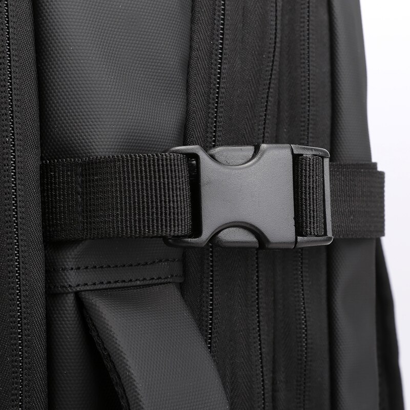 Rucsac extensibil Mercaton, compatibil cu laptop-uri pana la 17.3″, Port USB, Waterproof, Travel Size, Negru