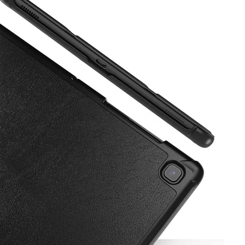 Husă tabletă Fold Pro, neagră, pentru Samsung Galaxy Tab S5e 10.5, piele ecologică, protecție 360