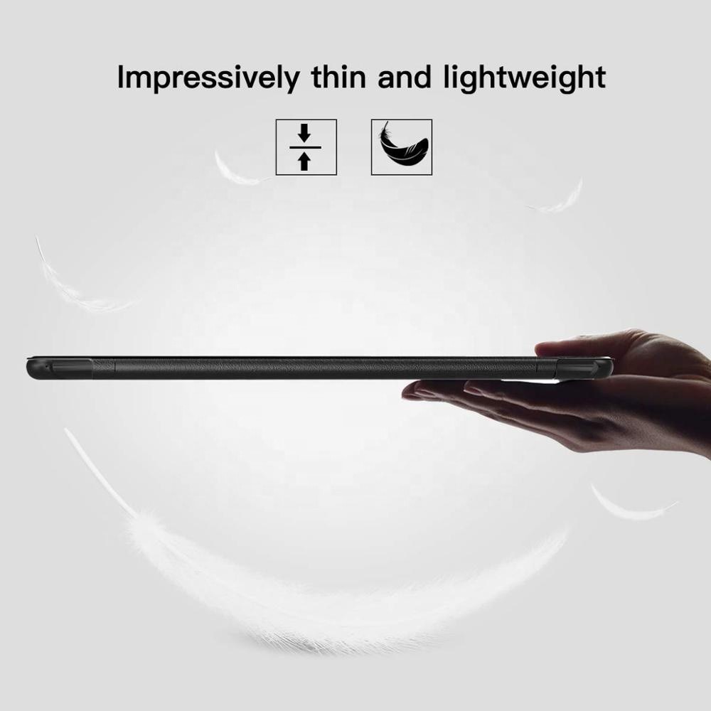 Husă tabletă Fold Pro, neagră, pentru Samsung Galaxy Tab S5e 10.5, piele ecologică, protecție 360