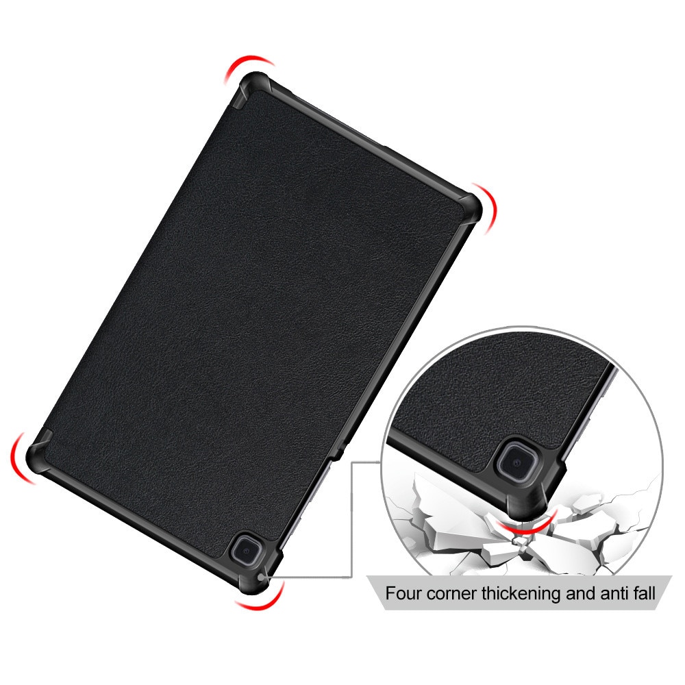 Husă tabletă Fold Pro, neagră, pentru Samsung Galaxy Tab S5e 10.5, piele ecologică, protecție 360