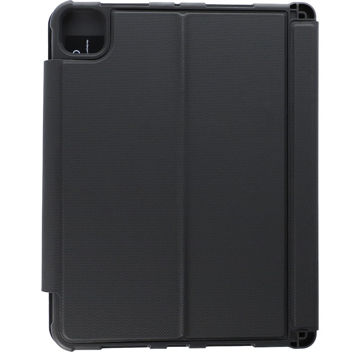 Husa cu tastatura Bluetooth detasabila pentru iPad Pro 11" 2024, Laut, protectie 360, suport ergonomic, negru