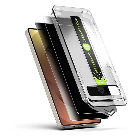 Pachet 2 x Folie Sticla Upzz® Titan Pentru Samsung Galaxy S25 ULTRA, Aplicator Inclus, Montaj Rapid, Privacy - AntiSpy