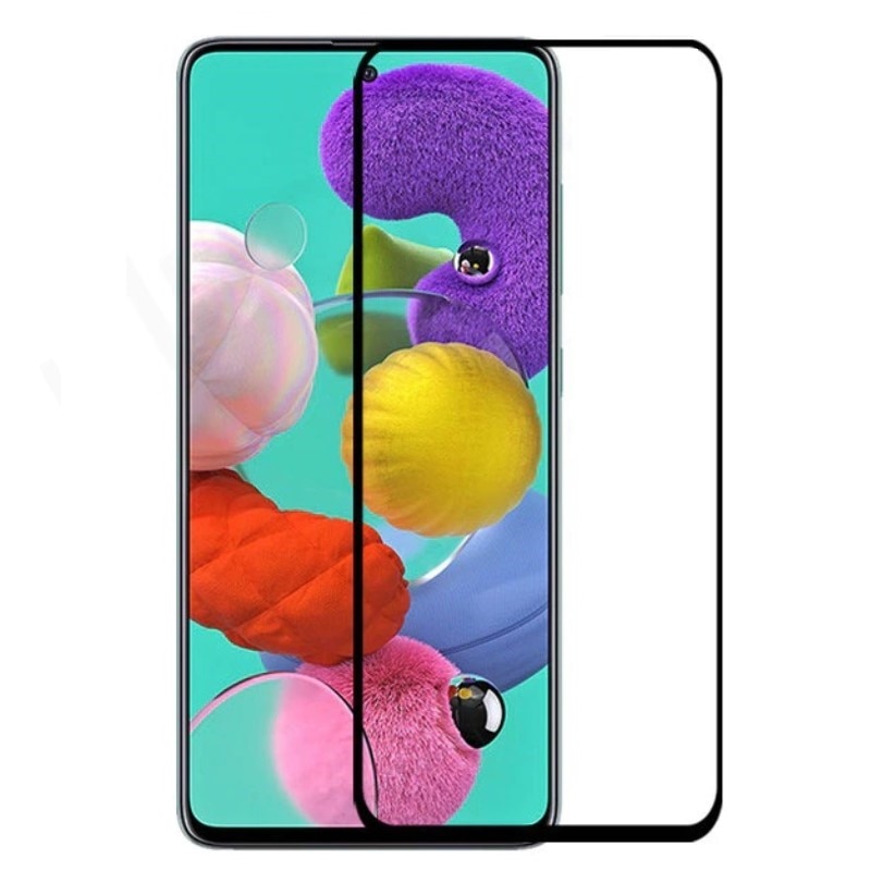 Folie de Sticla 5D Tempered Glass Full Glue Negru, Acoperire Completa pentru Samsung Galaxy A51
