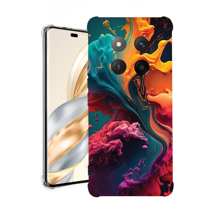 BestCase® Husa pentru Honor Magic7 Lite, Anti Shock 1.5MM, Liquid Colors, Protectie camera, ecran si colturi, 1926355 AS 1234