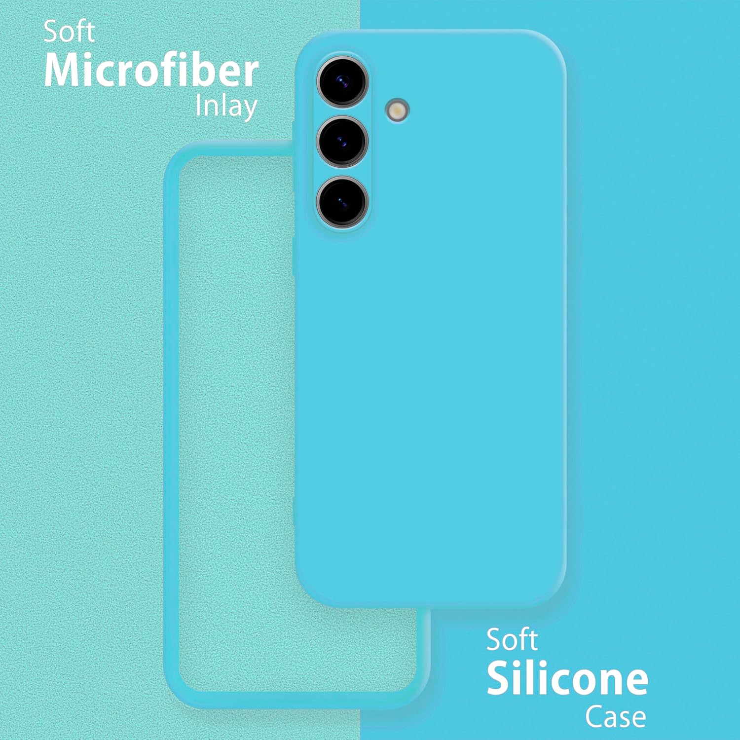 Husa Soft Touch, slim, ALC Mobile, anti soc, compatibila cu Samsung Galaxy A36, Turqoise Tpu
