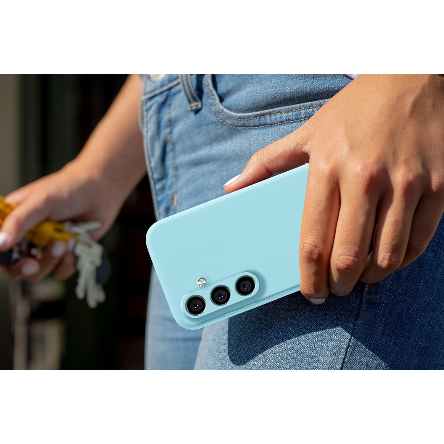 Husa Soft Touch, slim, ALC Mobile, anti soc, compatibila cu Samsung Galaxy A36, Turqoise Tpu