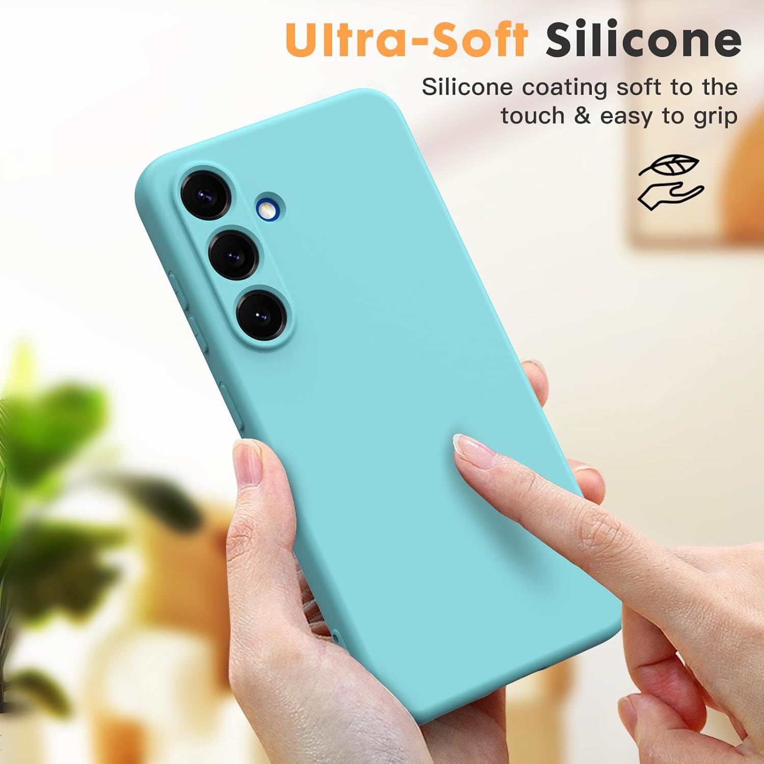 Husa Soft Touch, slim, ALC Mobile, anti soc, compatibila cu Samsung Galaxy A36, Turqoise Tpu
