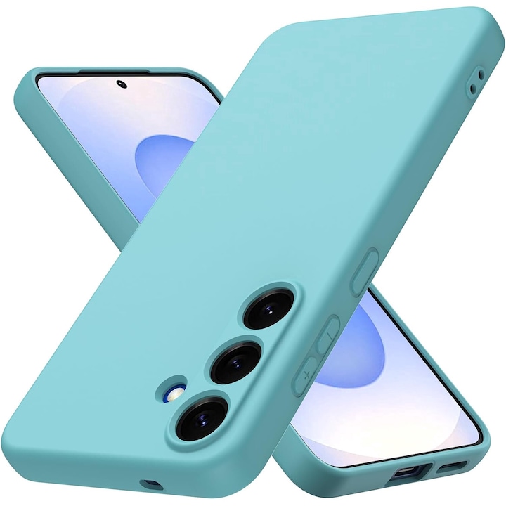 Husa Soft Touch, slim, ALC Mobile, anti soc, compatibila cu Samsung Galaxy A36, Turqoise Tpu