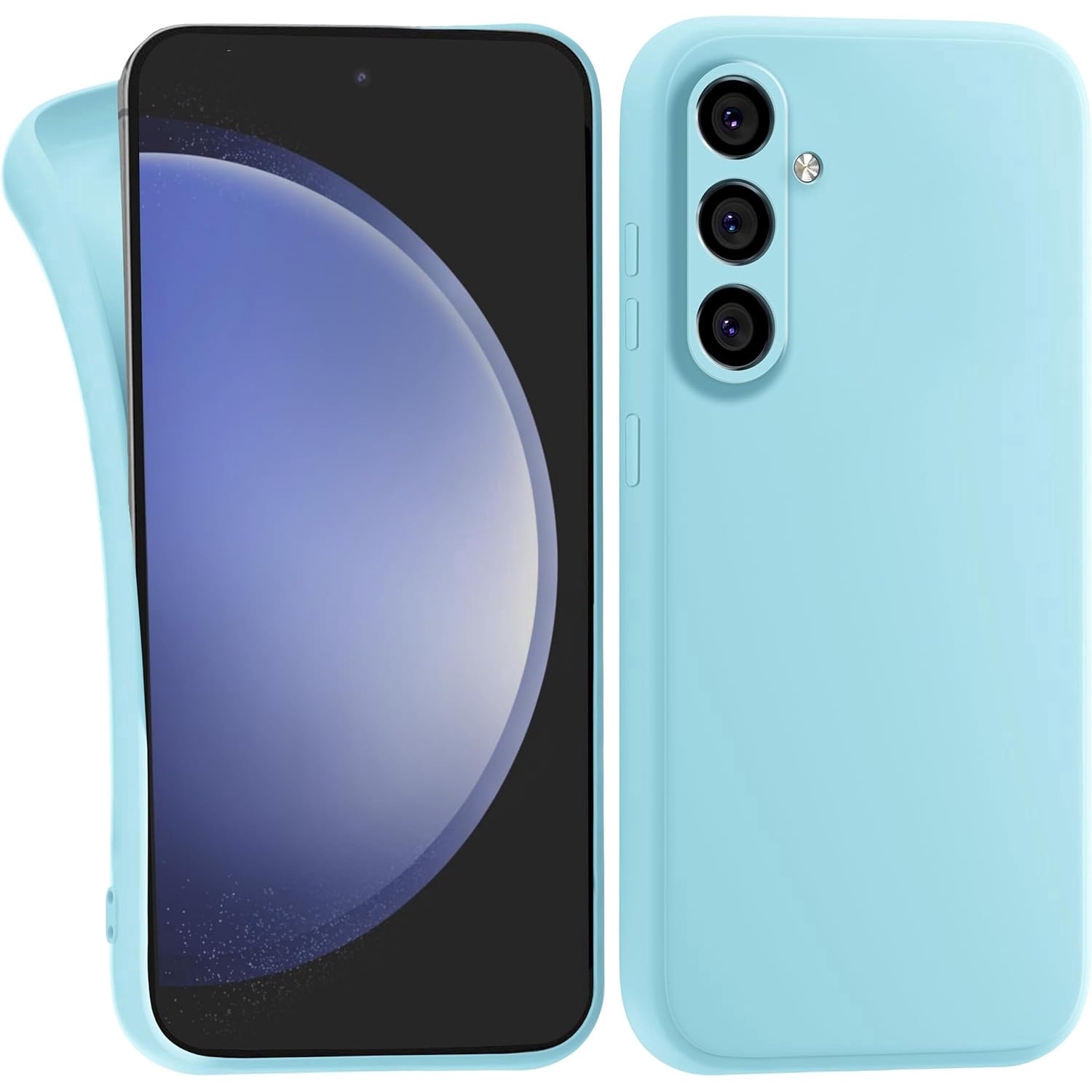 Husa Soft Touch, slim, ALC Mobile, anti soc, compatibila cu Samsung Galaxy A36, Turqoise Tpu