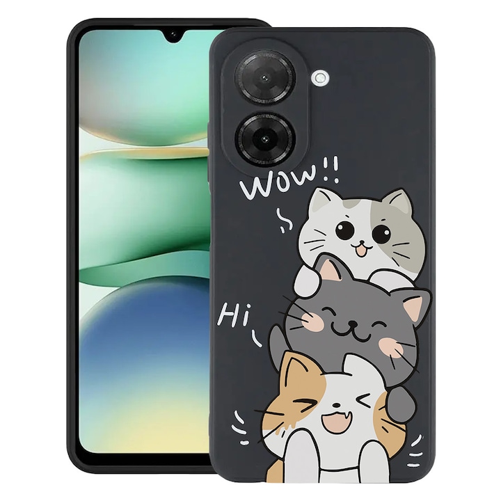 BestCase® Husa Slim Silicon pentru Xiaomi Redmi A5, Cat Wow, 2030991 B 1855