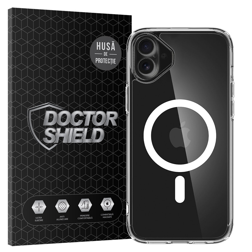 Husa de Protectie, Compatibila cu Apple iPhone 16 Plus, Doctor Shield Fantom, MagSafe